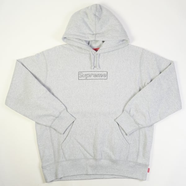 KAWS Chalk Logo Hooded SweatshirtグレーL - パーカー