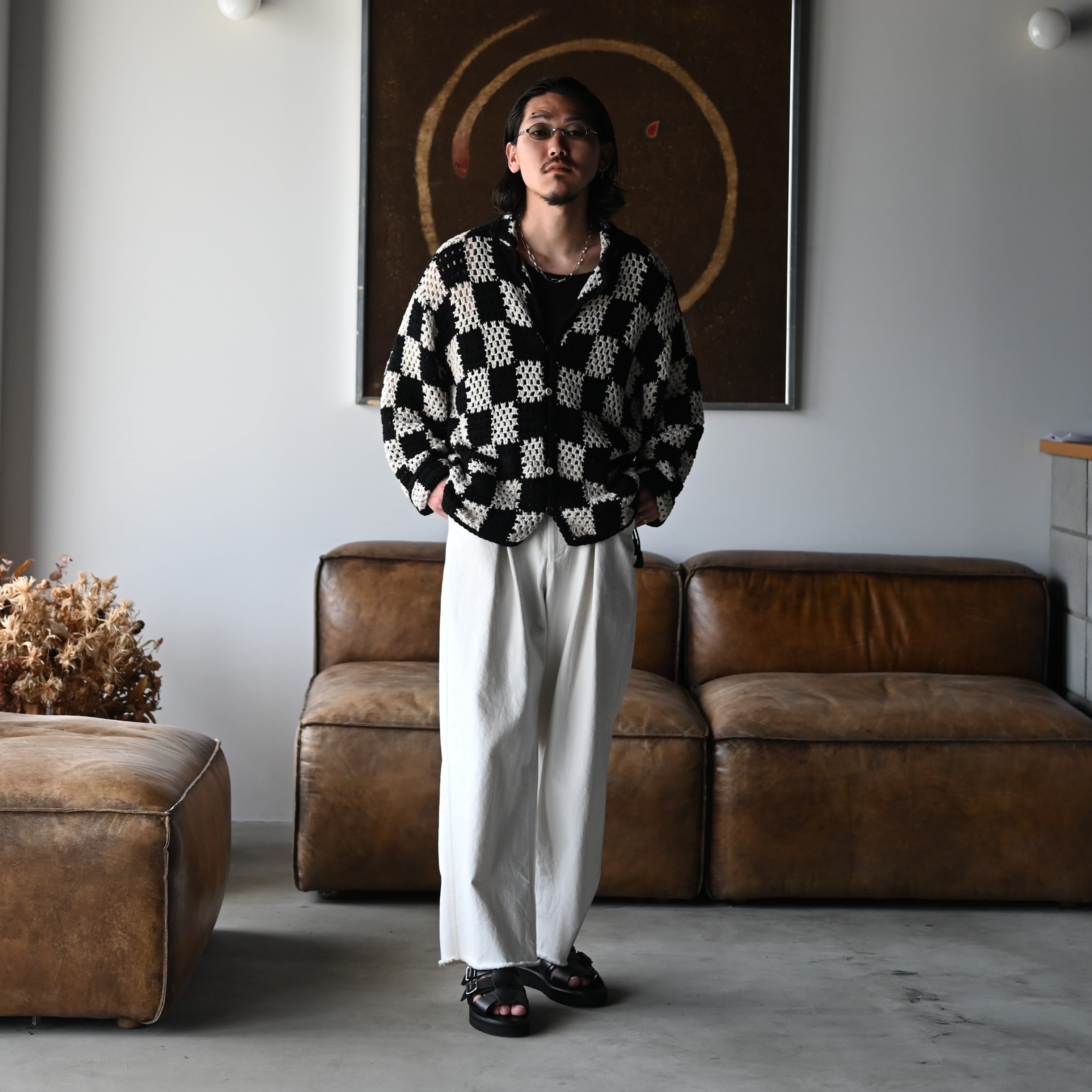 OLD JOE(オールドジョー)HAND CROCHET HAVANA SHIRTS (Long-sleeve