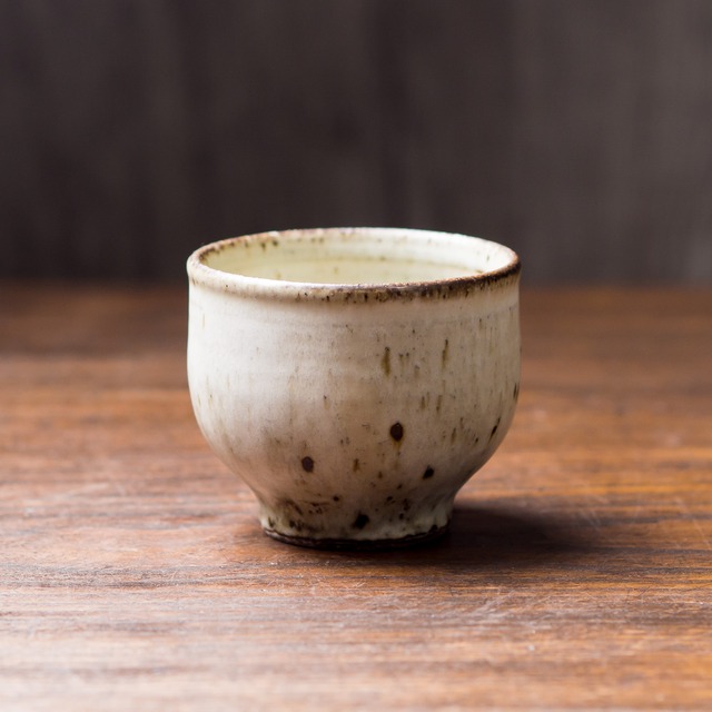 白マット釉 粉引き湯呑(フリーカップ・湯呑み)/くるり窯