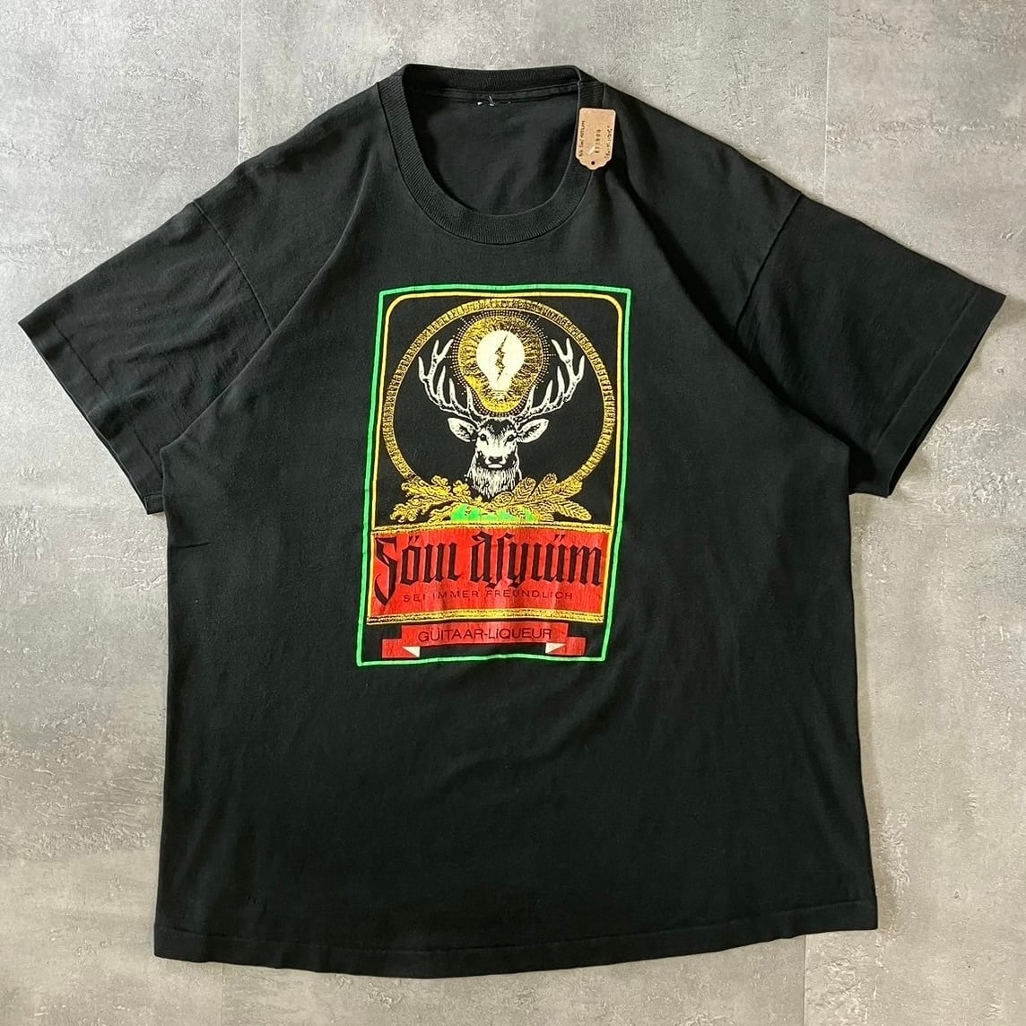 《Lサイズ》イェーガーマイスター パロディ Soul ASYLUM バンドTシャツ no.3001