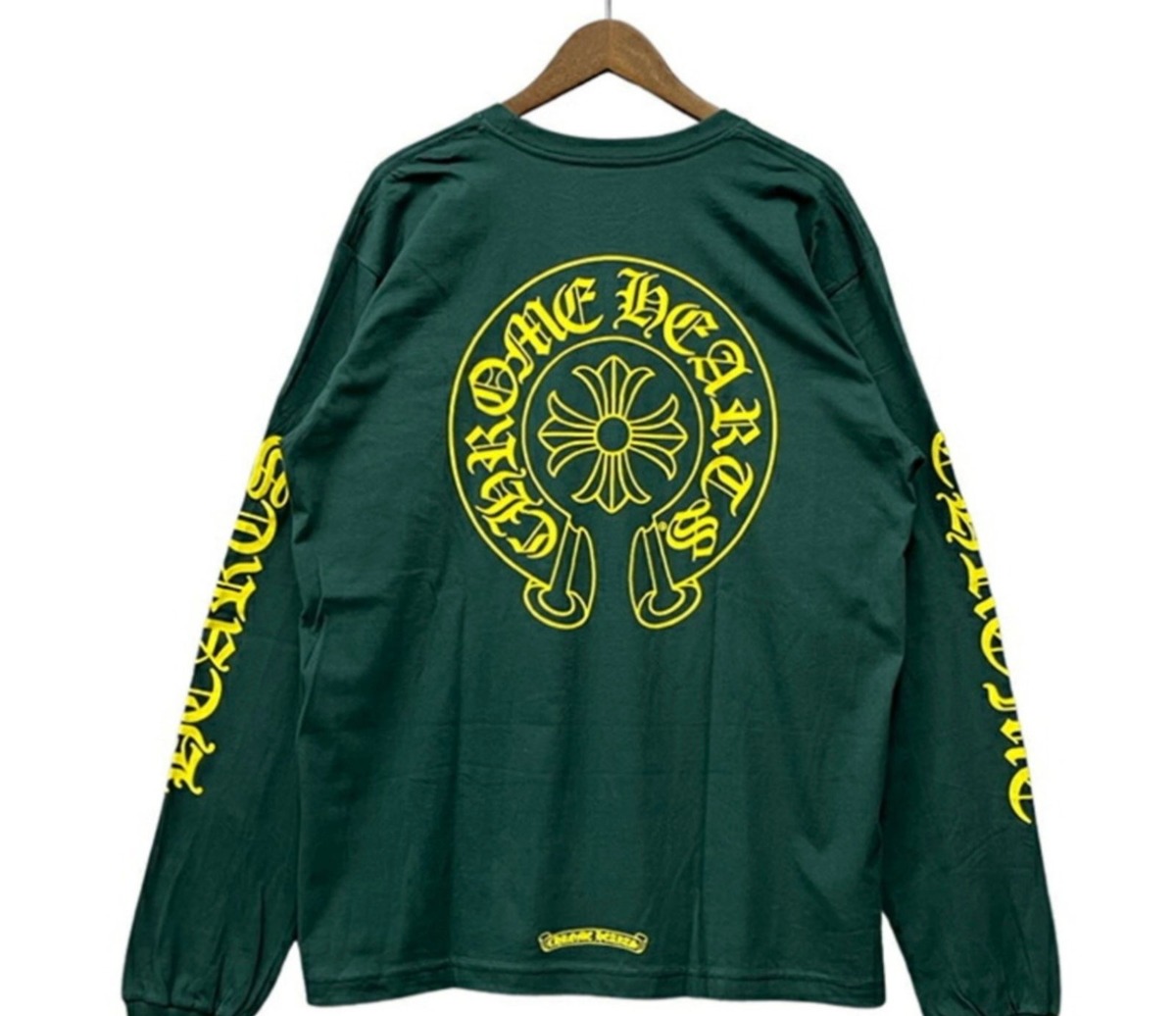 CHROME HEARTS クロムハーツ Yellow Horseshoe L/S Tee イエロー 