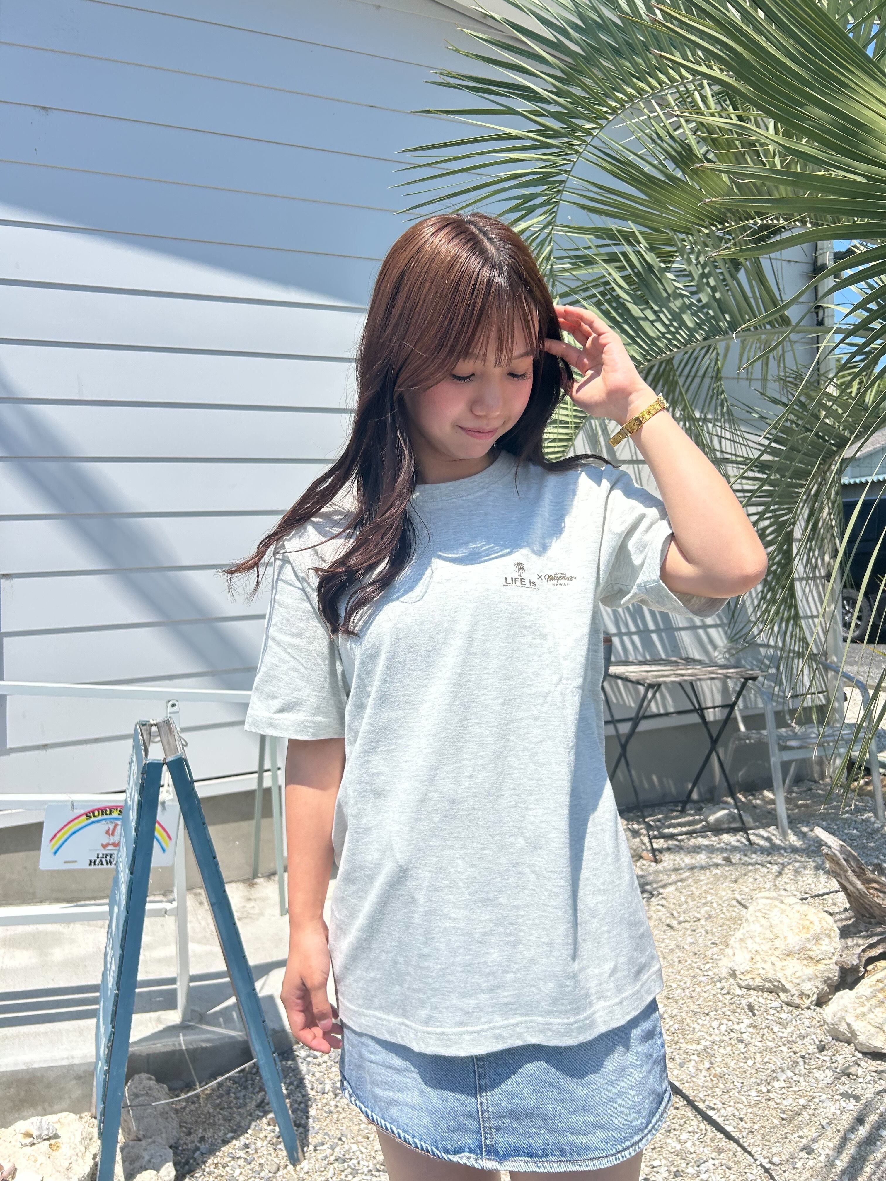 LIFE is × mapuaコラボ Lani 半袖Tシャツ ¥6,800+tax