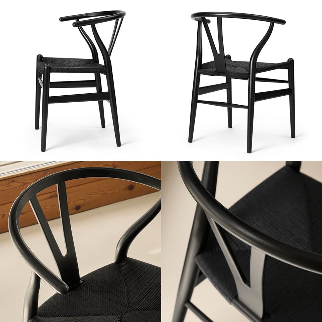 完売いたしました》限定生産 Yチェア CH24 ユーカリ・ブラック塗装