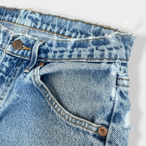 【LEVI'S】505 オレンジタブ ボタン裏977 デニム ジーンズ ジーパン リーバイス ダメージジーンズ テーパード W30 L30 US古着