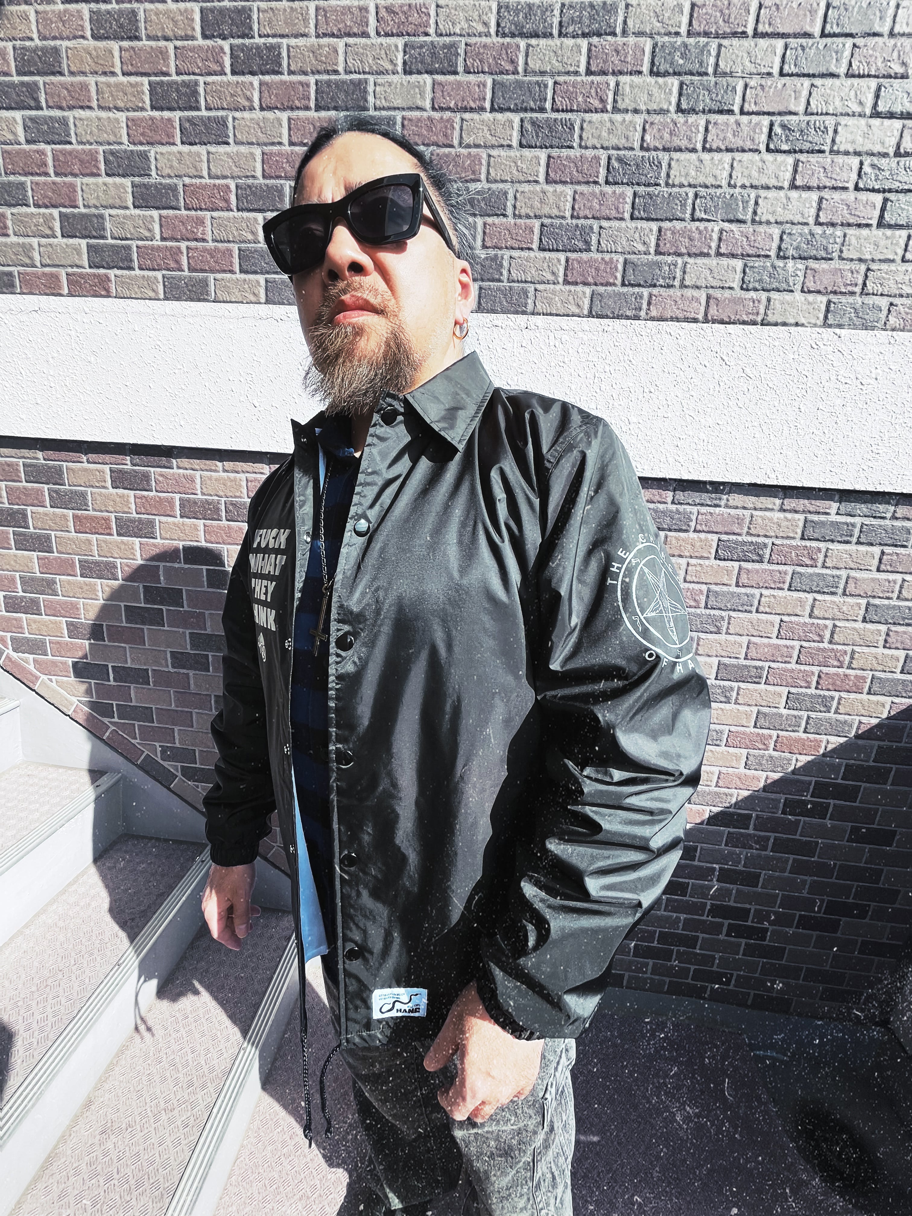 HANG】ハング Church of HANG Coach Jacket (BLACK) コーチジャケット