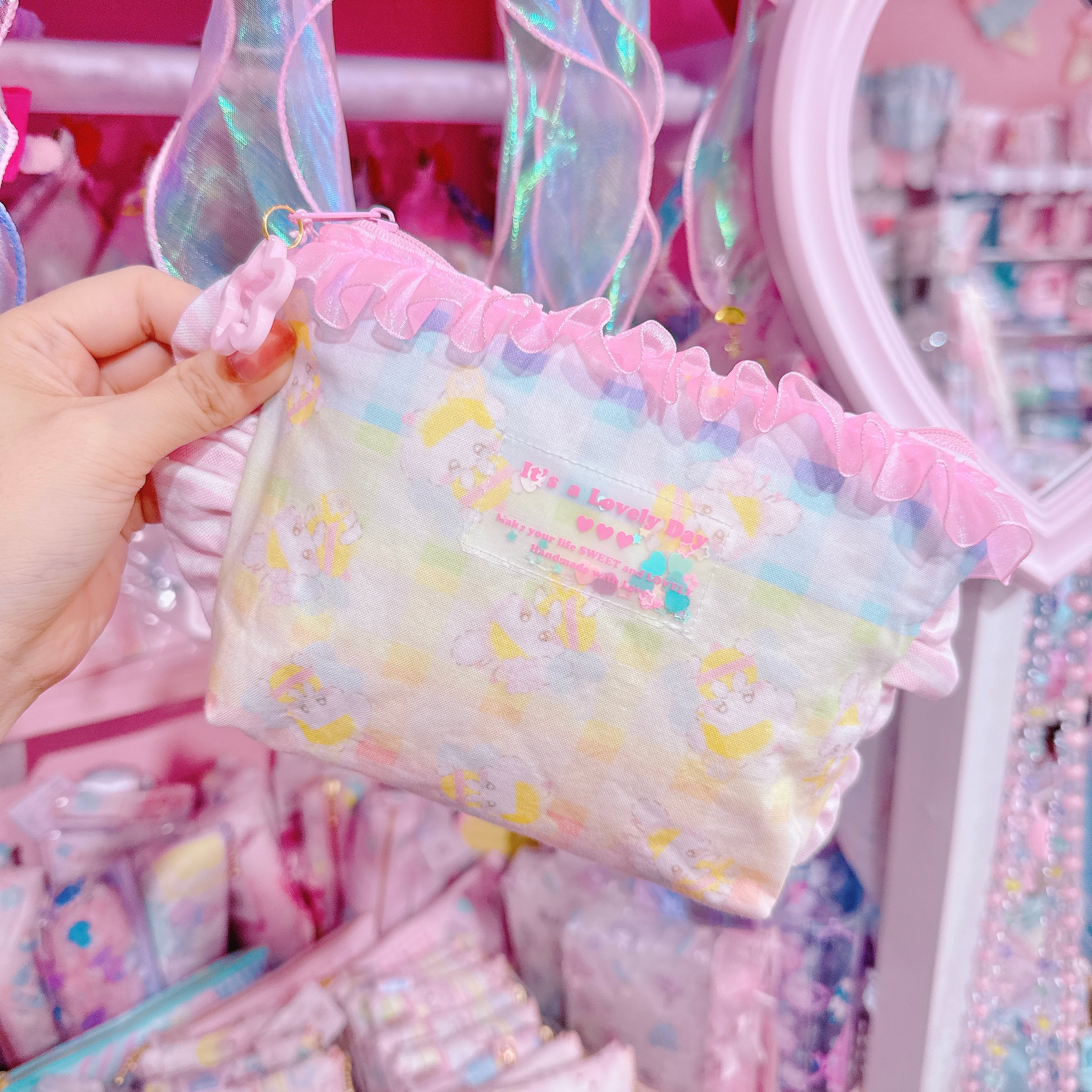 【F1】65-27フリルポーチ