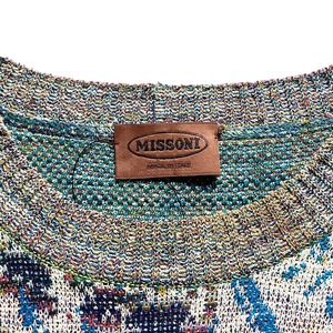 vintage MISSONI multicolor jacquard sweater