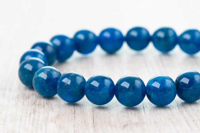 ◆一点物◆ブルーアパタイト 9.5mmブレスレット