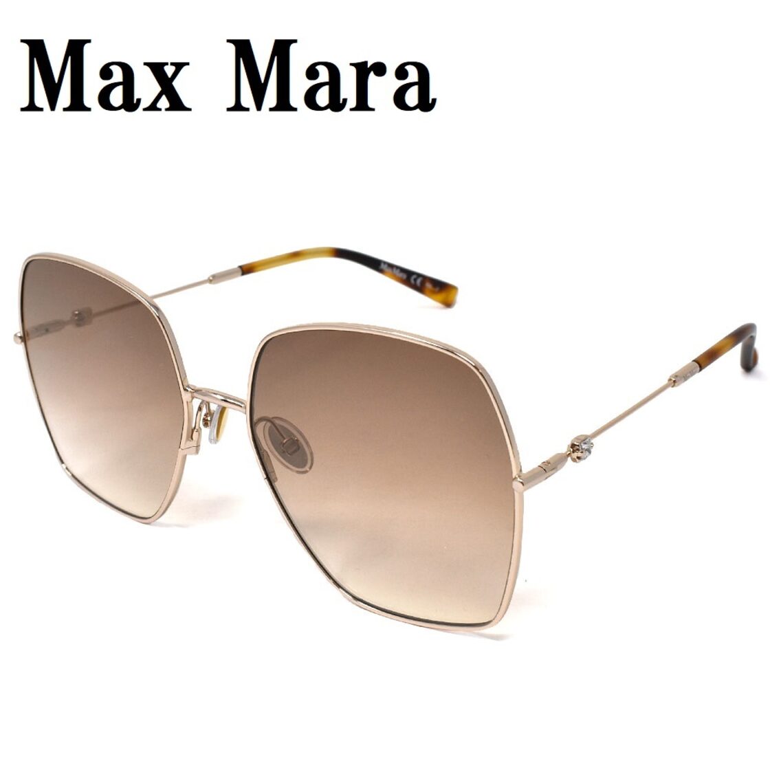MAX MARA SUNGLASSES ASIAN FIT GLEAM II 59 J5G HA BROWN GOLD  display picture 2