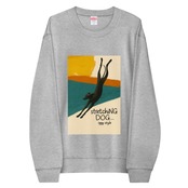 Stretching Dog ユニセックス クルーネック 裏毛スウェット A0266