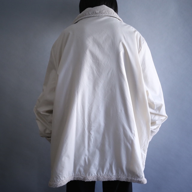 "reversible" boa fleece × shakashaka XXX over silhouette jacket coat