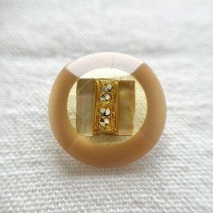 スクエアシェル×ベージュリング 23㎜