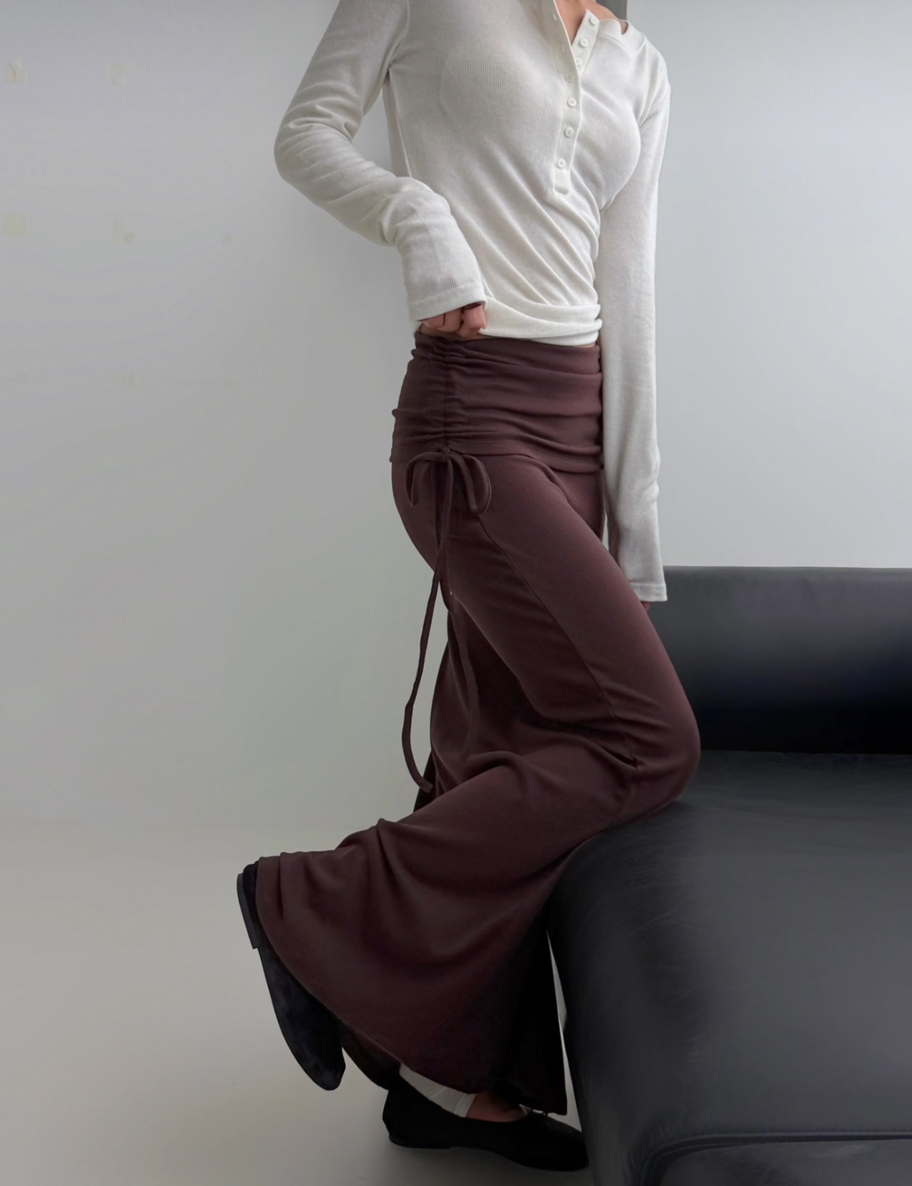 【新作5%OFF・3日間】Side-Shirring Stretch Skirt_3colors