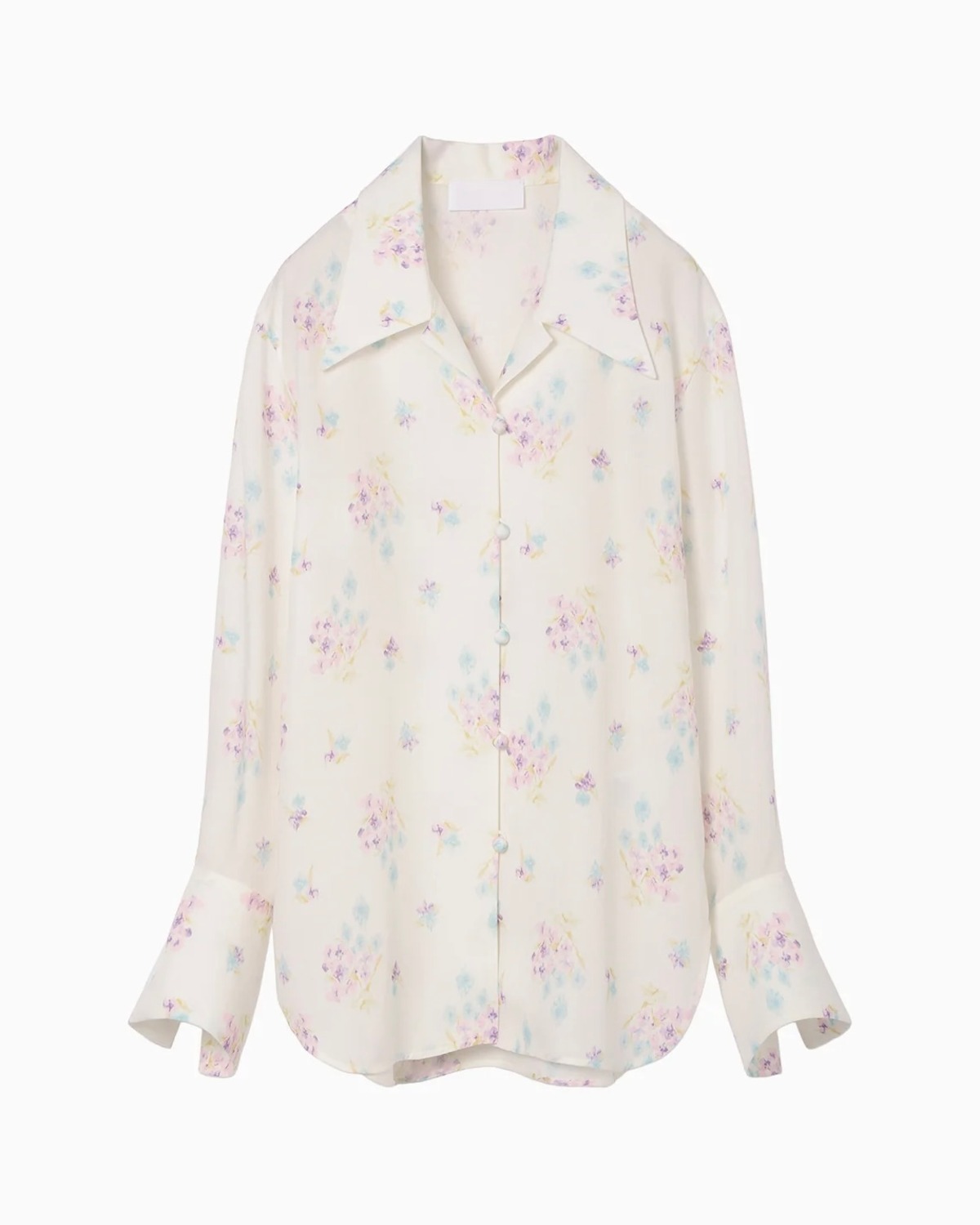 Mame Kurogouchi】Floral Motif Printed Shirt/white | TOLMA