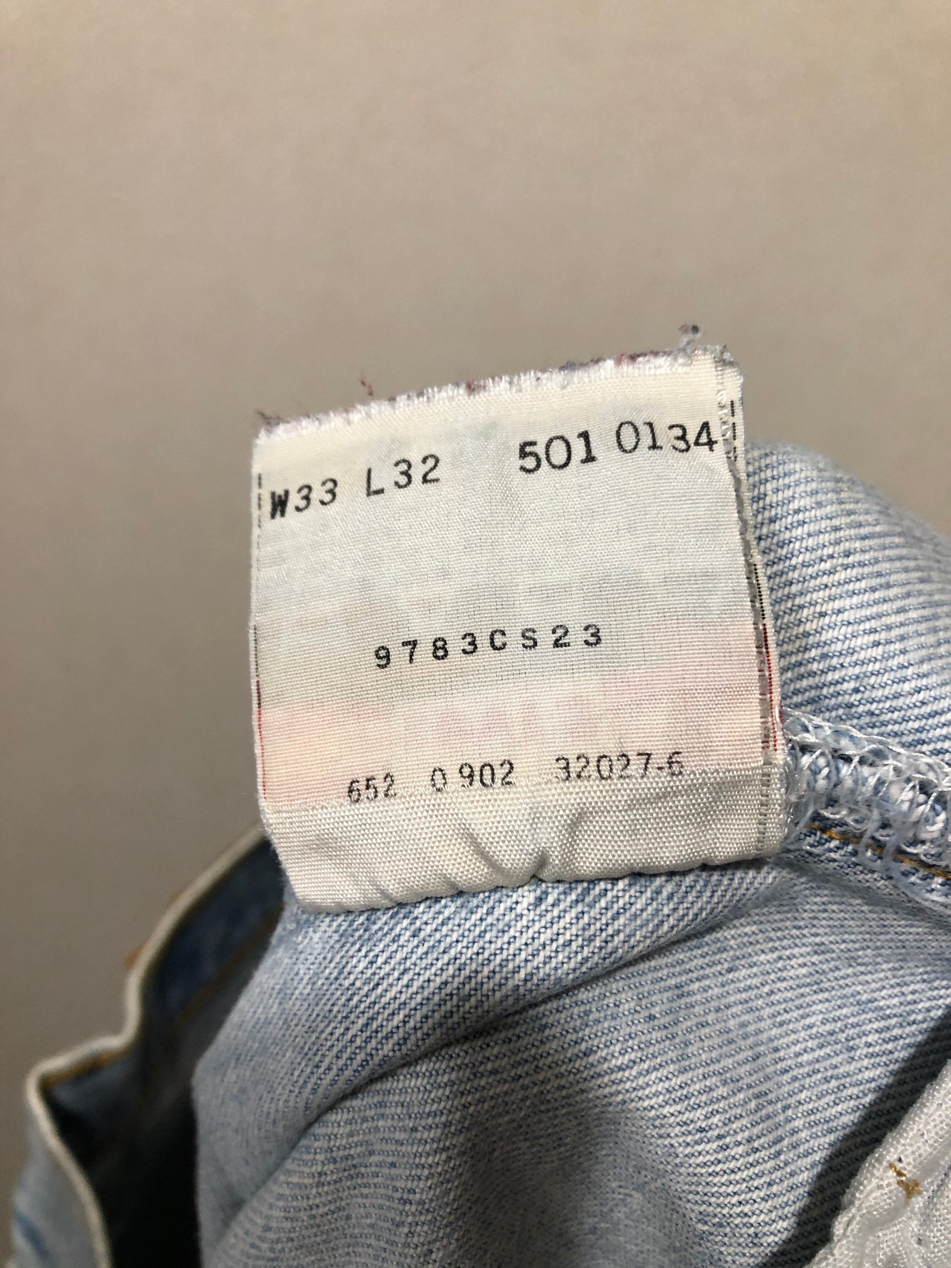 014071 LEVI'S 501 0134 デニム 33 パンツ ボタンフライ 652