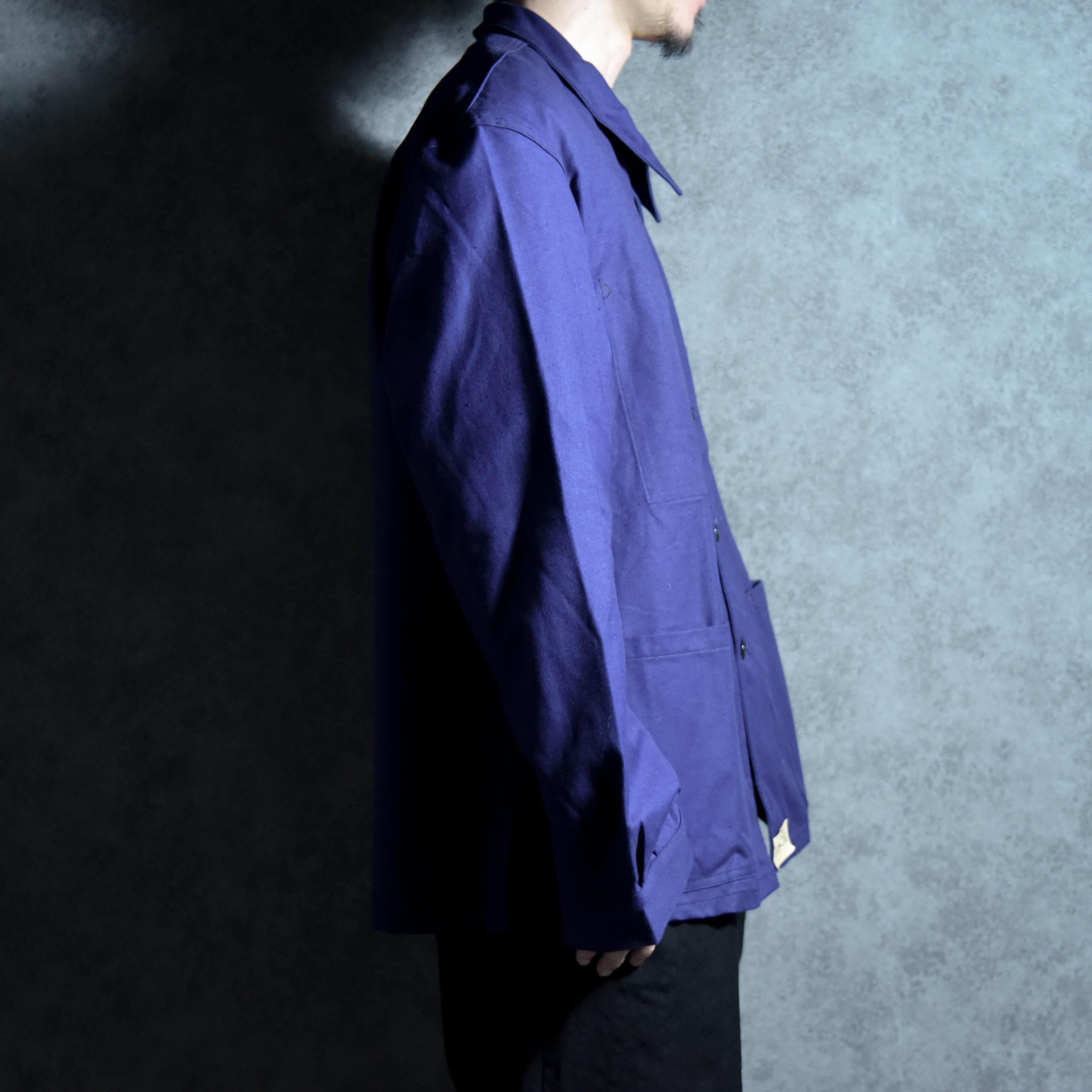 DEAD STOCK】60s French Army Work Twill Jacket Coverall フランス軍