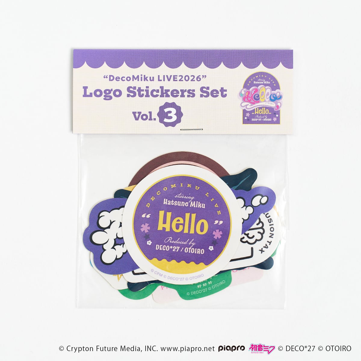 デコミク LIVE2026】ロゴステッカーセット Vol.3【予約対象商品