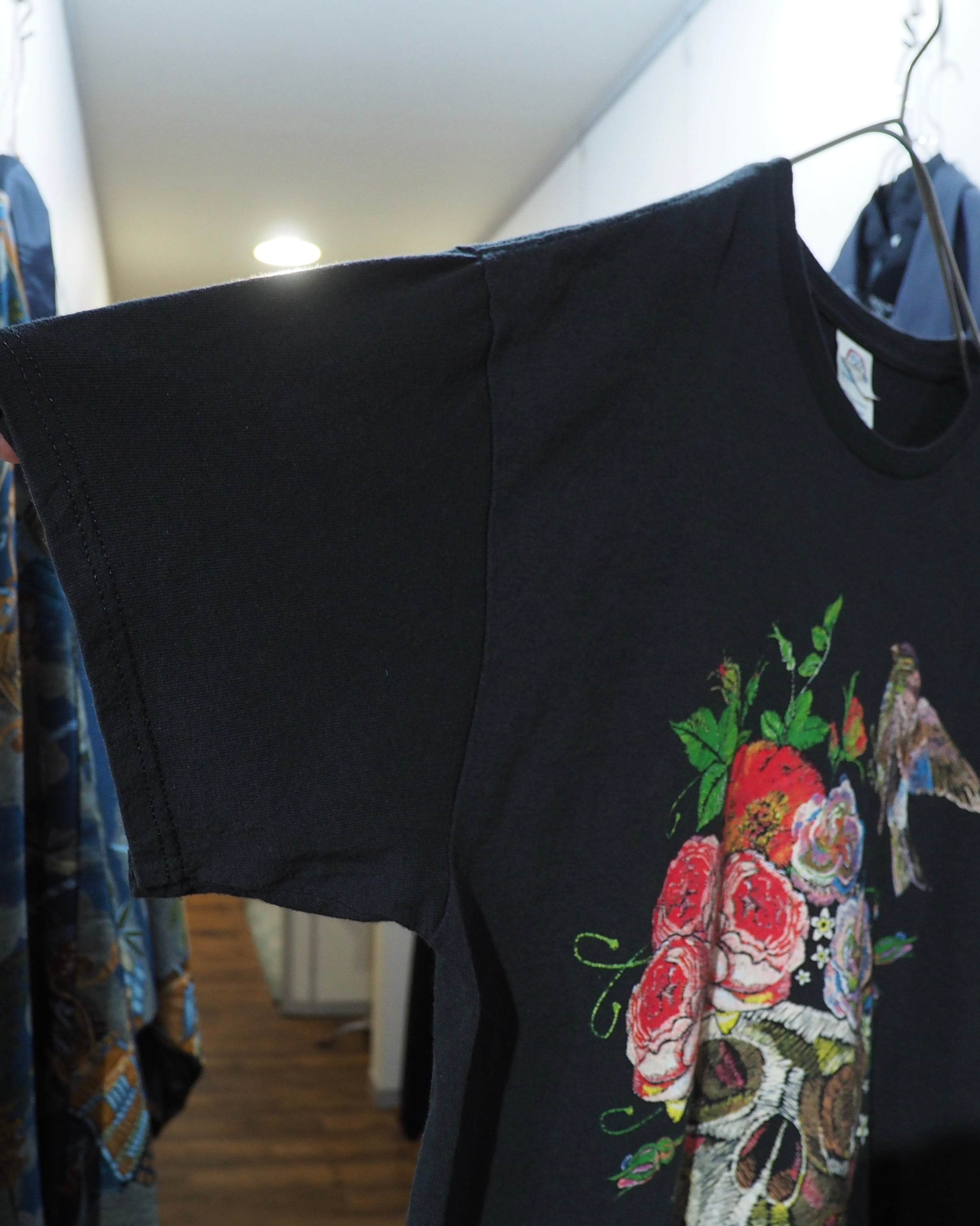 Skull × Flower Printed Graphic printed SS Tee