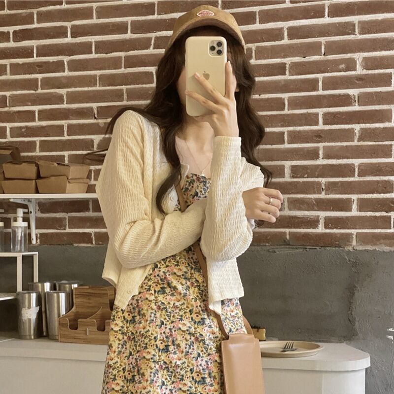 薄手レディーススプリングオータムブラウス ショートコート サマードレス ロング 春物 夏物 秋物 萌量不足7841352807