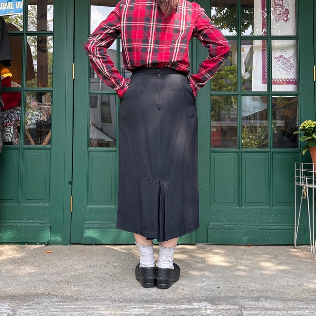 Vintage Rayon Tailored Skirt