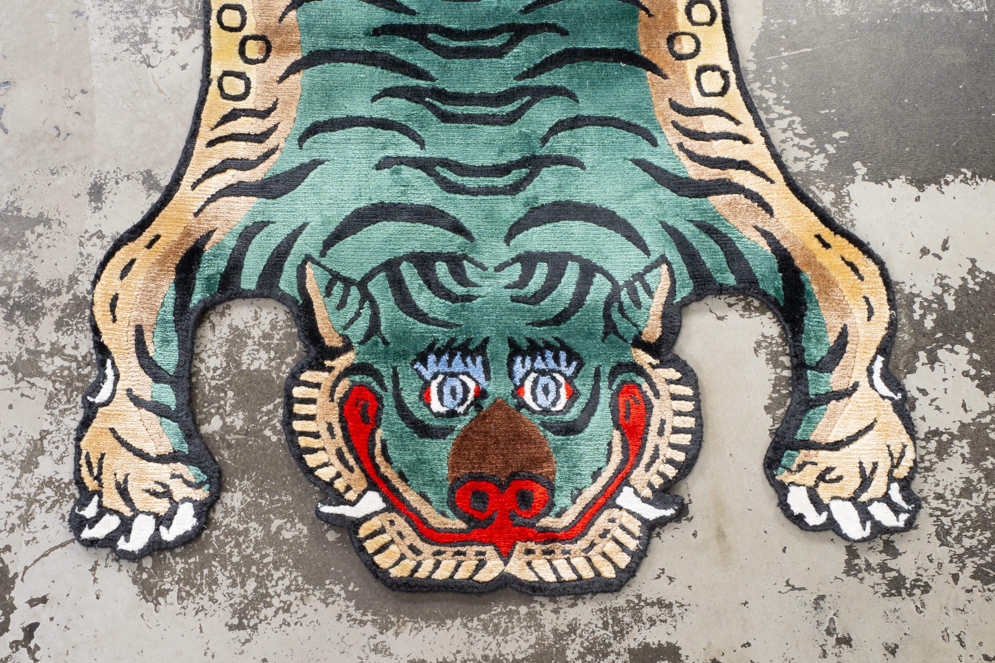Tibetan Tiger Rug 《Sサイズ•シルク206》チベタンタイガーラグ