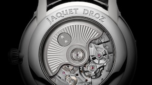 【JAQUET DROZ ジャケ・ドロー】GRANDE HEURE ONYX　グラン・ウール オニキス／国内正規品 腕時計