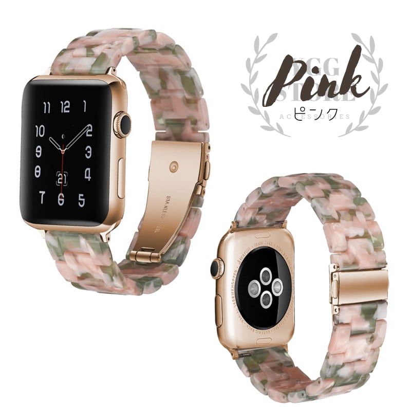 Apple Watch プラスチックバンド ベルト ピンク アップルウォッチ