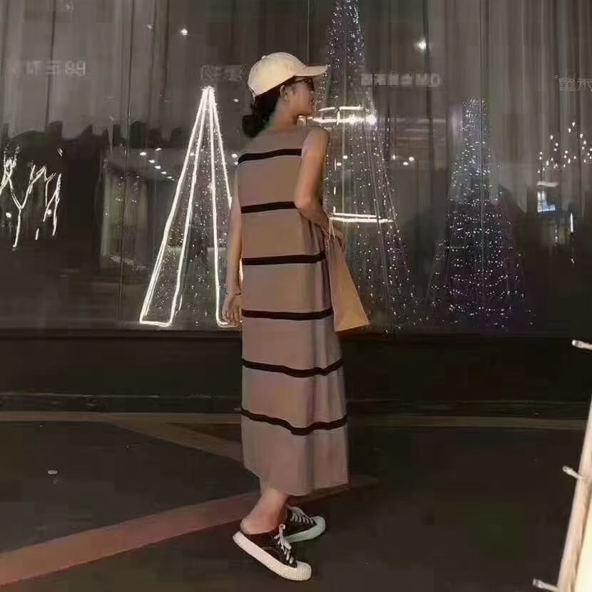 ボーダータンクワンピース　AJ12541-2018