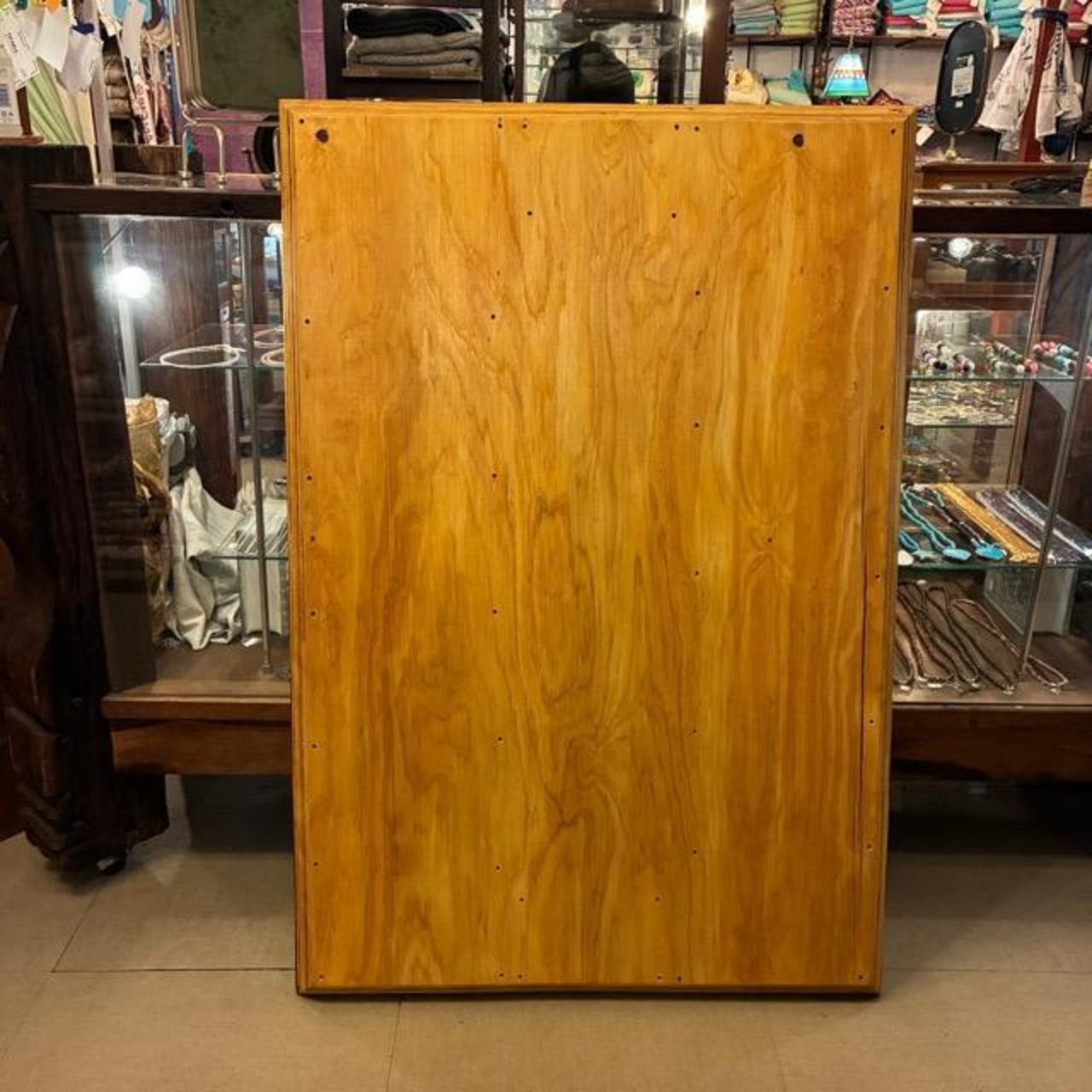 TOPANGA Furniture Sheesham wood and Mexican tile table top, 120x82cm, one-of-a-kind dining table