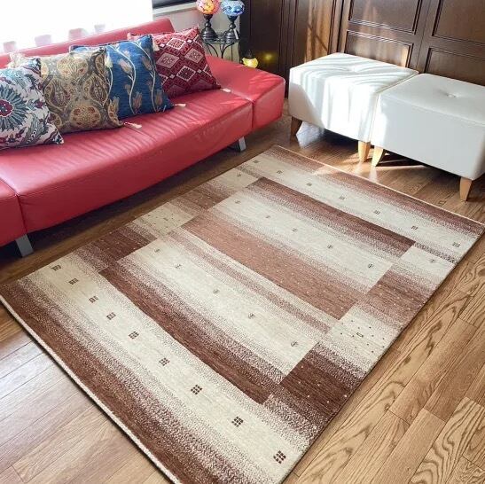 ギャッベ ペルシャ本物 手織り ラグ サイズ 101×151㎝ | honmono