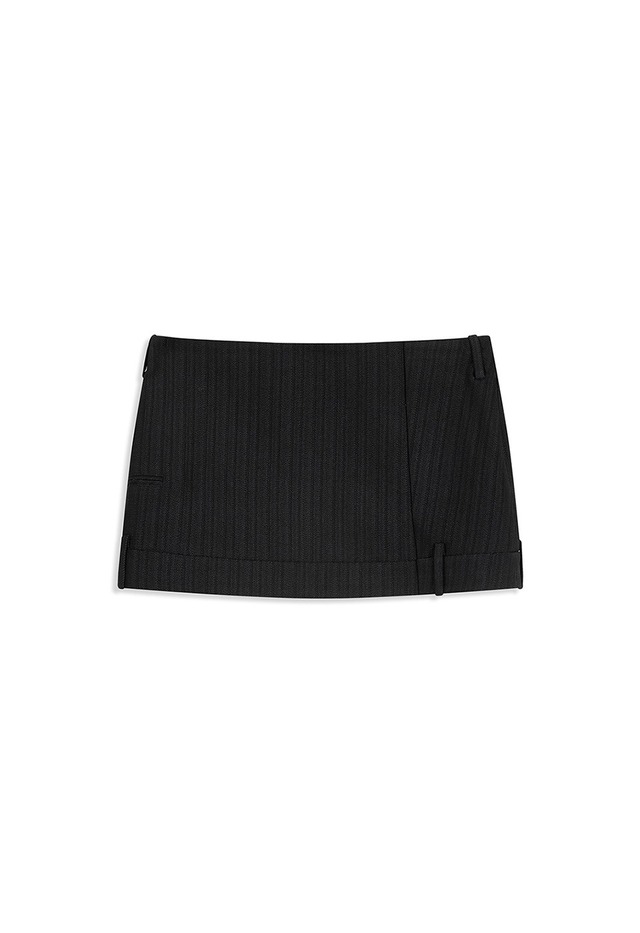 [OPEN YY] TAILORED TROUSER MINI SKIRT, BLACK 正規品 韓国ブランド 韓国通販 韓国代行 韓国ファッション オープン ワイワイ 日本 店舗