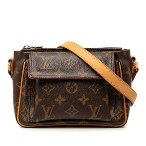 ルイ ヴィトン モノグラム ヴィバシテPM 斜め掛け ショルダーバッグ M51165 ブラウン PVC レザー レディース LOUIS VUITTON 【中古】