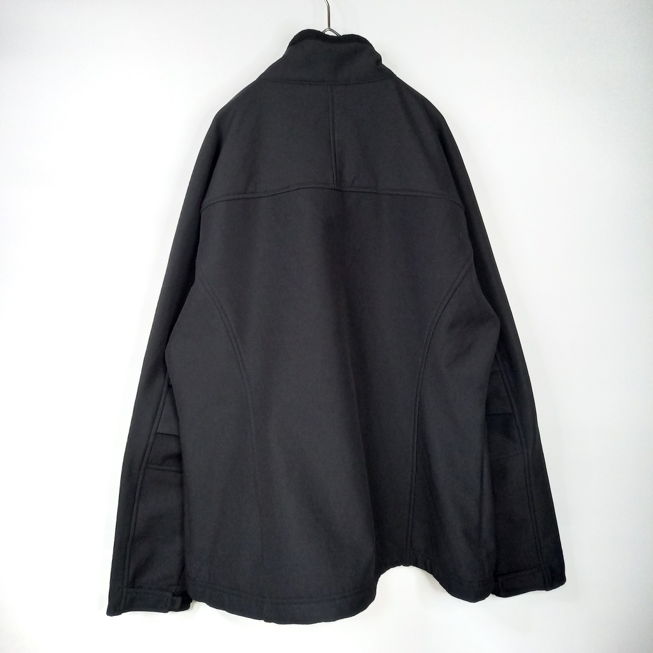 カーハート　ナイロン　シェルジャケット　企業ロゴ　刺繍　裏フリース　両面ジップ