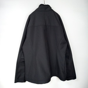 カーハート　ナイロン　シェルジャケット　企業ロゴ　刺繍　裏フリース　両面ジップ