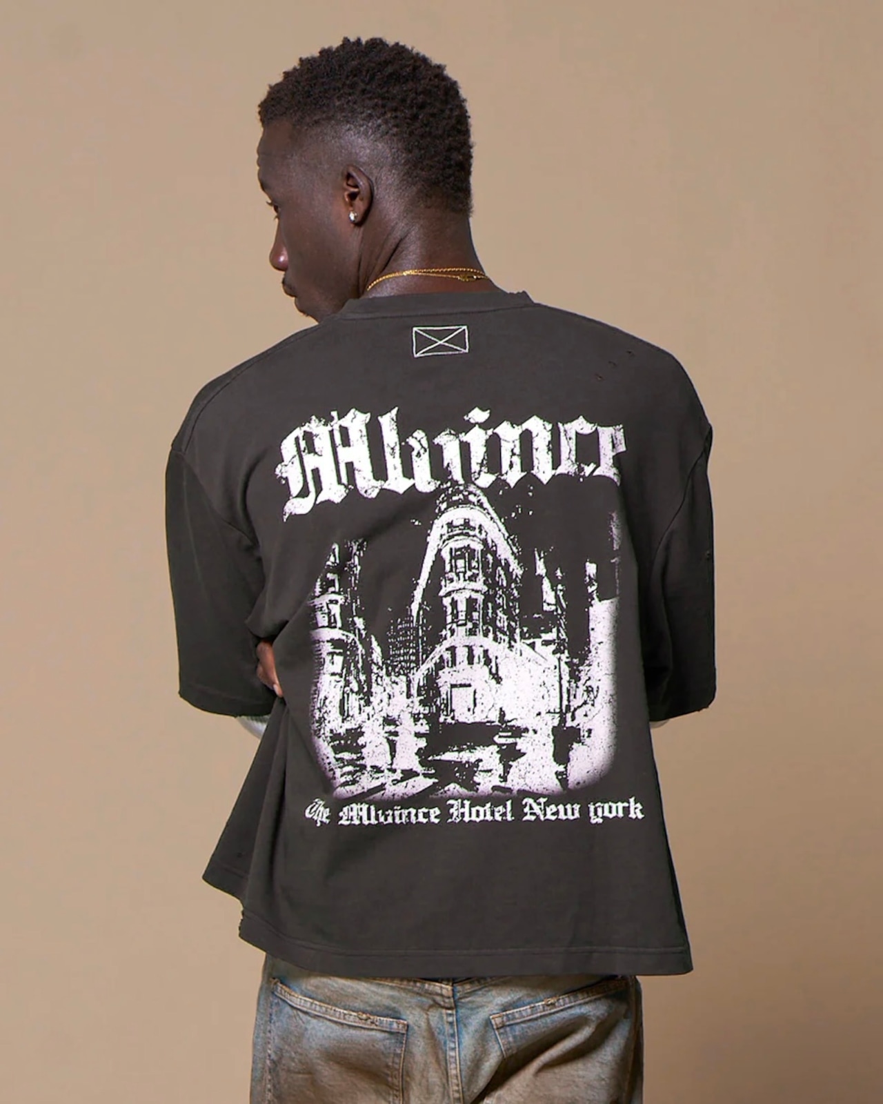 MLVINCE / mlv hotel layered LS tee