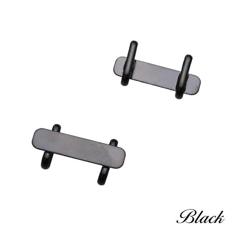 帯留め 帯締め 帯飾り サッシュ クリップ 1個 板付き 7mm×29mm [sc