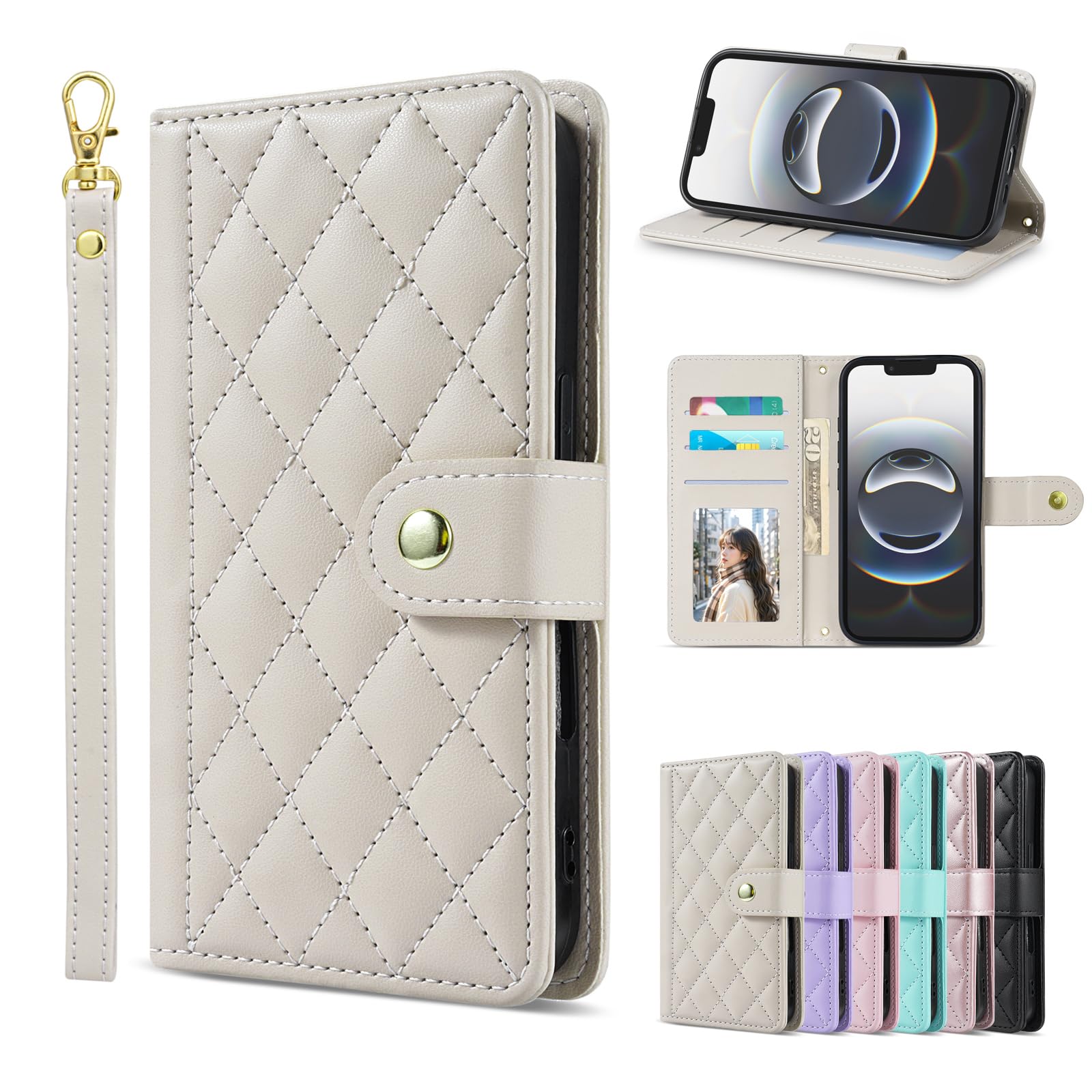 Ygejcjx 対応 Galaxy A53 ケース 手帳型 アンドロイド GalaxyA53スマホケース Galaxy a53 5G ケース 手帳型 ギャラクシーa53ケース SCG15 カバー sc-53c 携帯ケース 耐衝撃 磁気スイッチ ブラケット機能 吊り紐付き カード収納 適用する ギャラクシーSC53C 5g 携帯カバー (アプリコット)