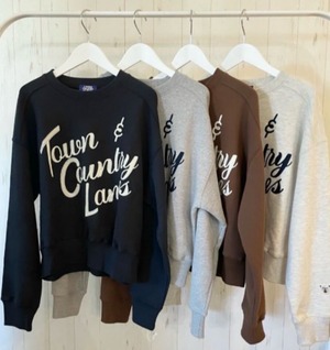 ルスポレ　チェーン刺繍ロゴスウェット　24319005