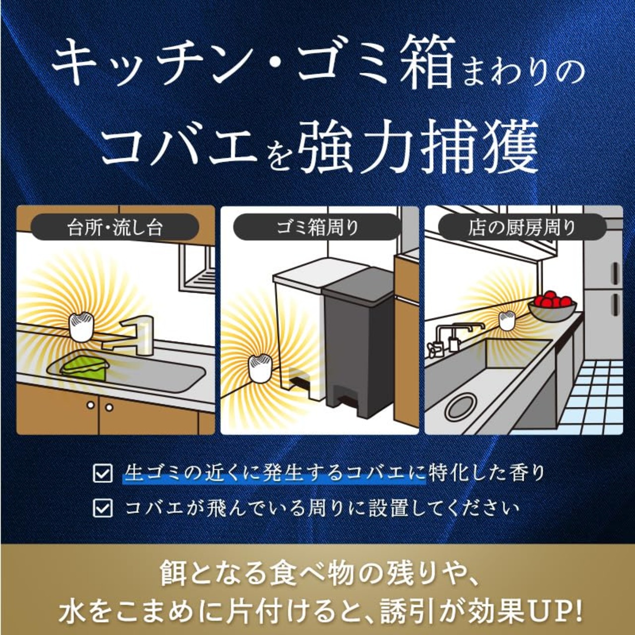 レック(LEC) バルサン史上最強効果 コバエ2000 (2個入) / 効果約1ヶ月 / 乳酸菌・果実・お酢のトリプルパワー/主張しないシンプルデザイン