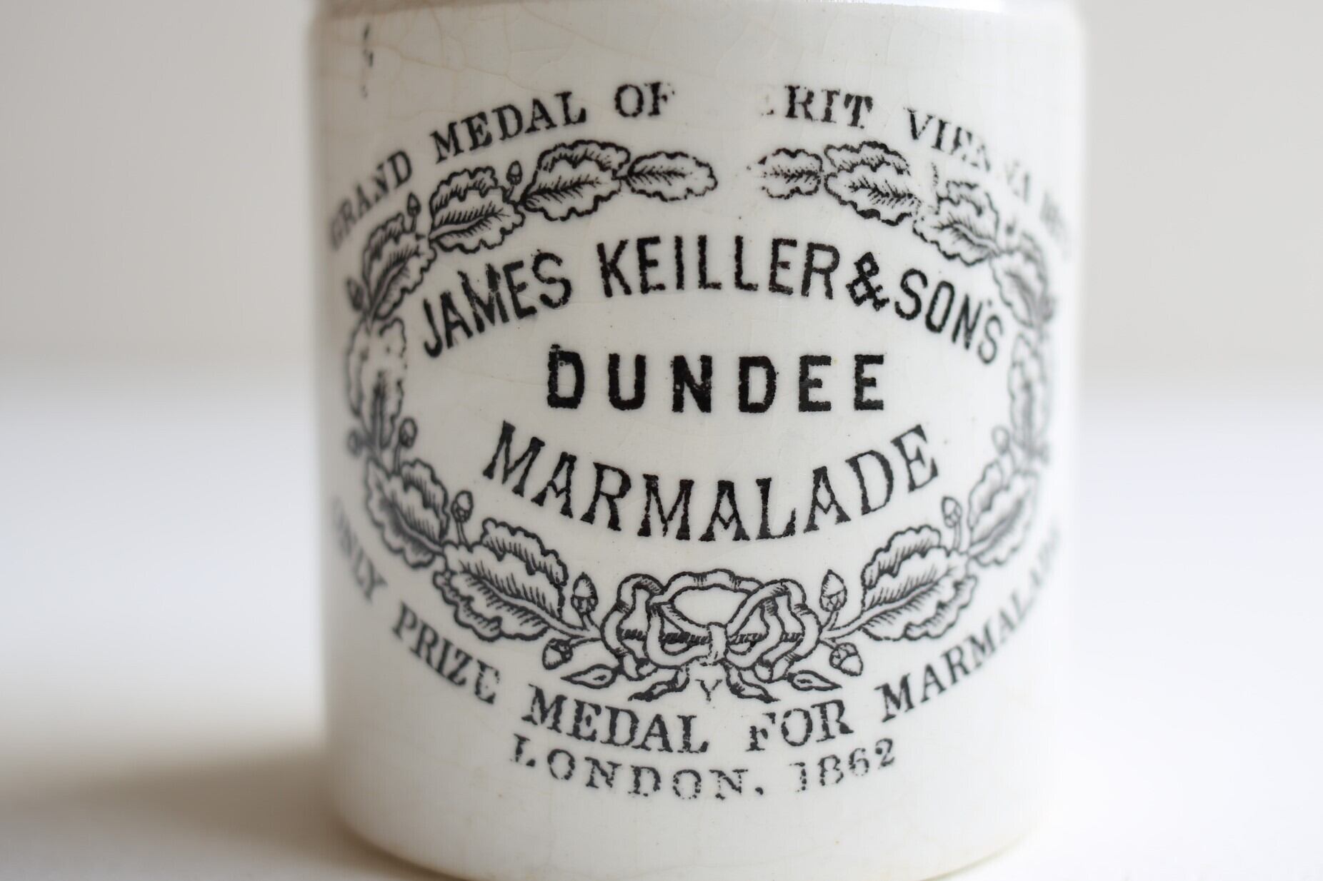 イギリス アンティーク ヴィンテージ DUNDEE マーマレード ジャー