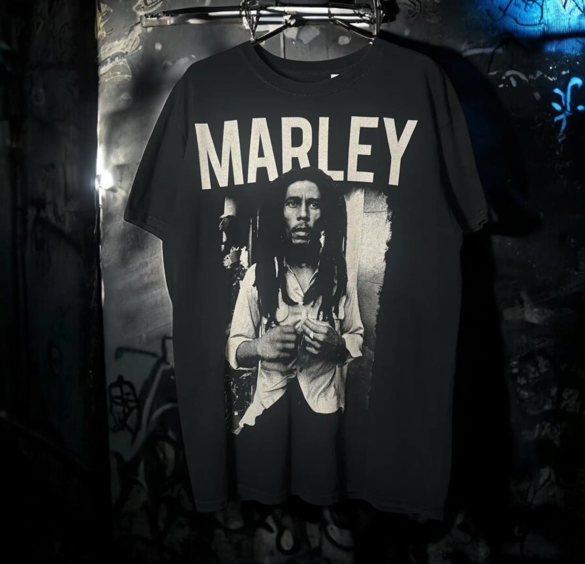 ZION グラフィックプリント Tシャツ XL 黒 2015s ZION BOB MARLEY photo print T-shirt ボブマーリー フォト