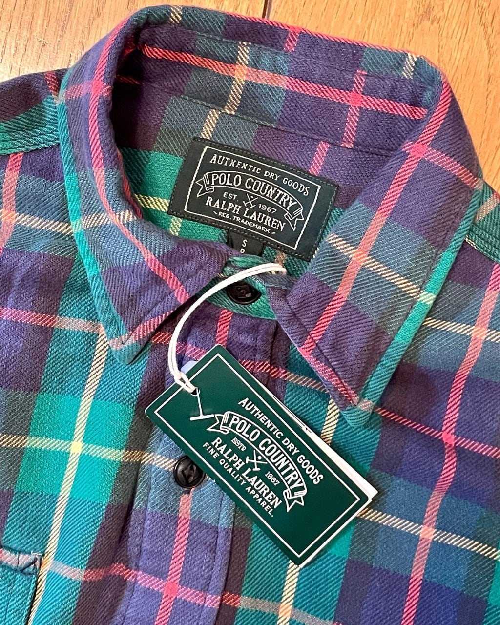 新品 Polo Countryコットンネル チェックシャツ Sサイズ | Room Style