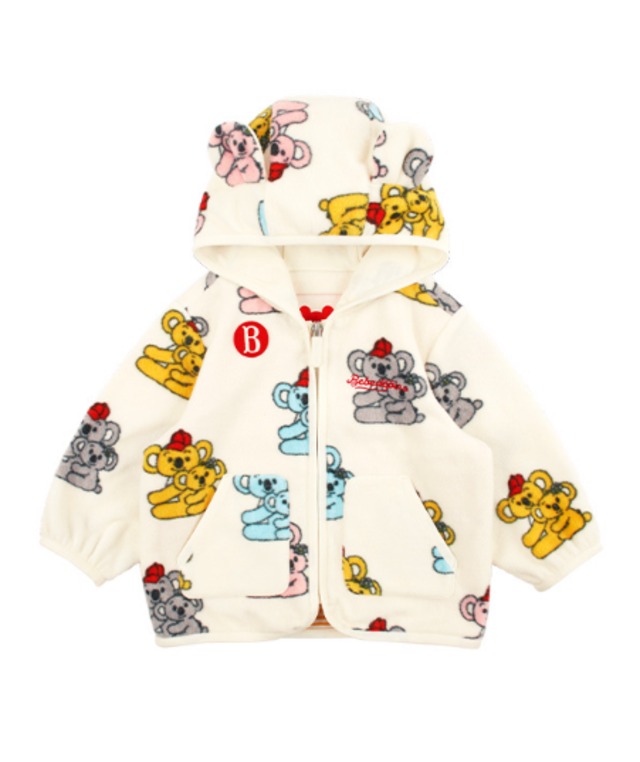 [BEBE DE PINO] All over koala family baby fleece jacket 正規品 韓国ブランド 韓国ファッション 韓国代行 韓国通販 ベベドピノ bebedepino 日本 店舗 韓国 子供服