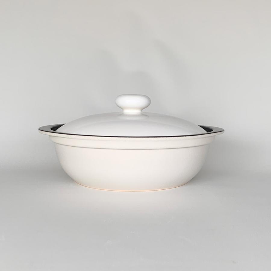 未使用・未開封品) NATURAL ニューIH対応土鍋 7号 ホワイト 2-3人用