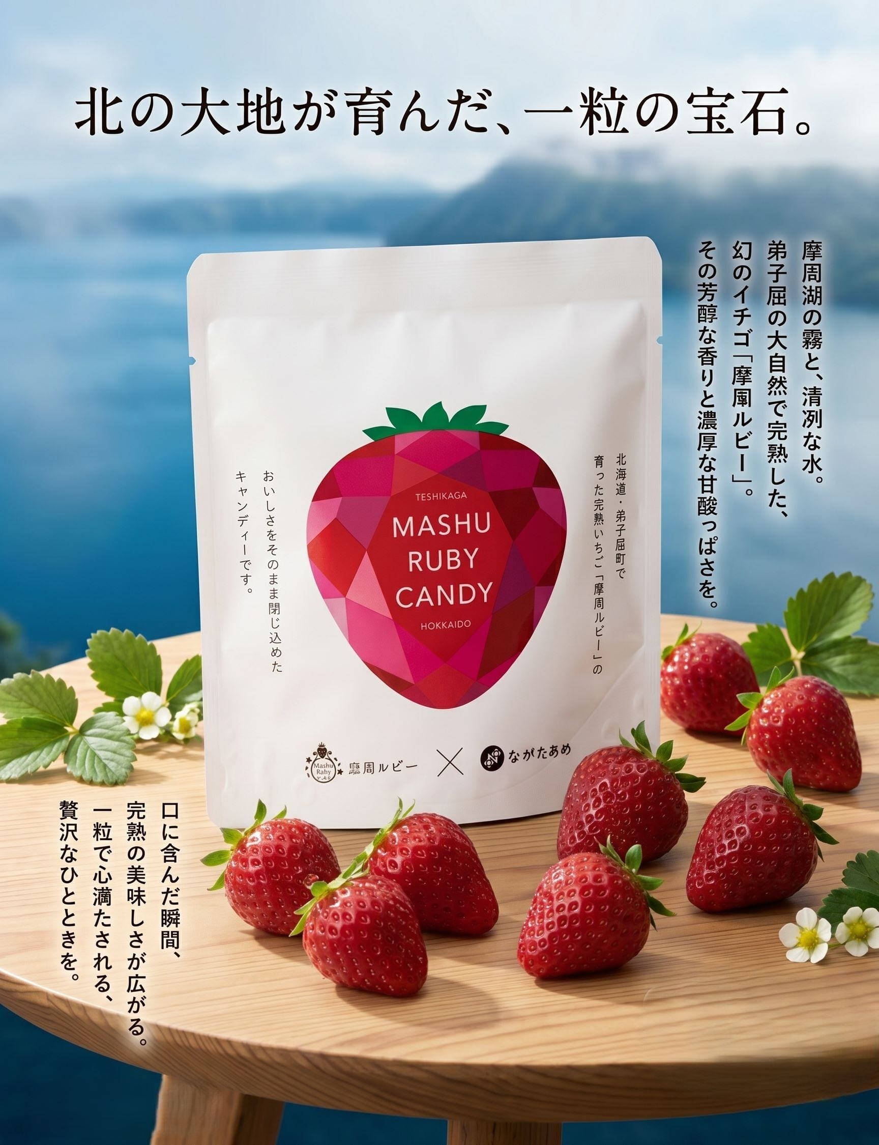 摩周ルビーキャンディ（いちご味） | 永田製飴株式会社 オンラインショップ