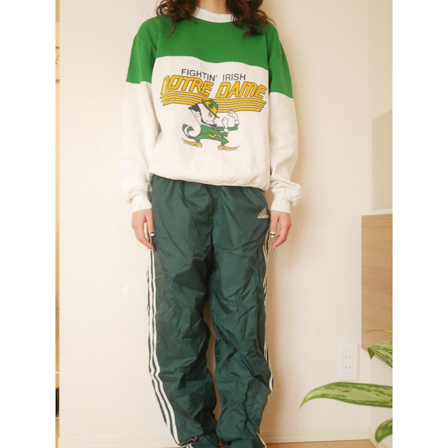 Adidas track pants green