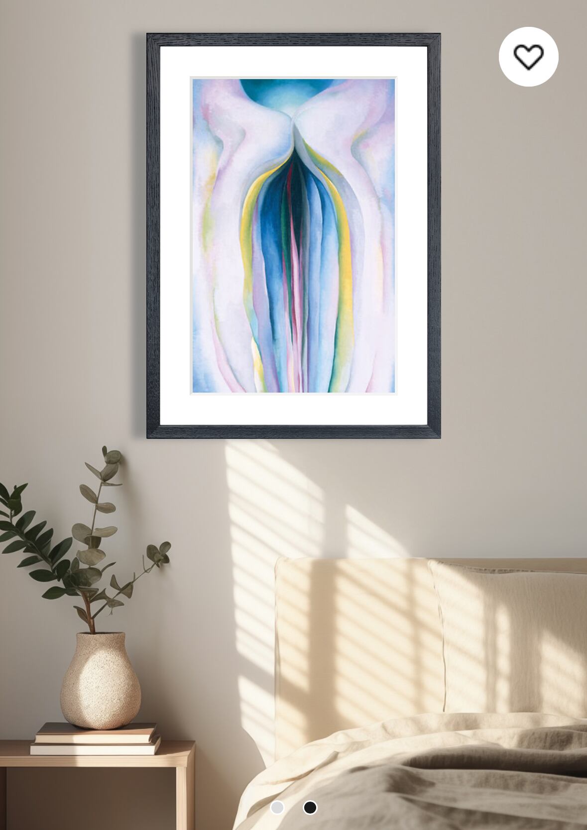 GEORGIA O'KEEFFE / Gray Lines with Black, Blue, and Yellow (1923