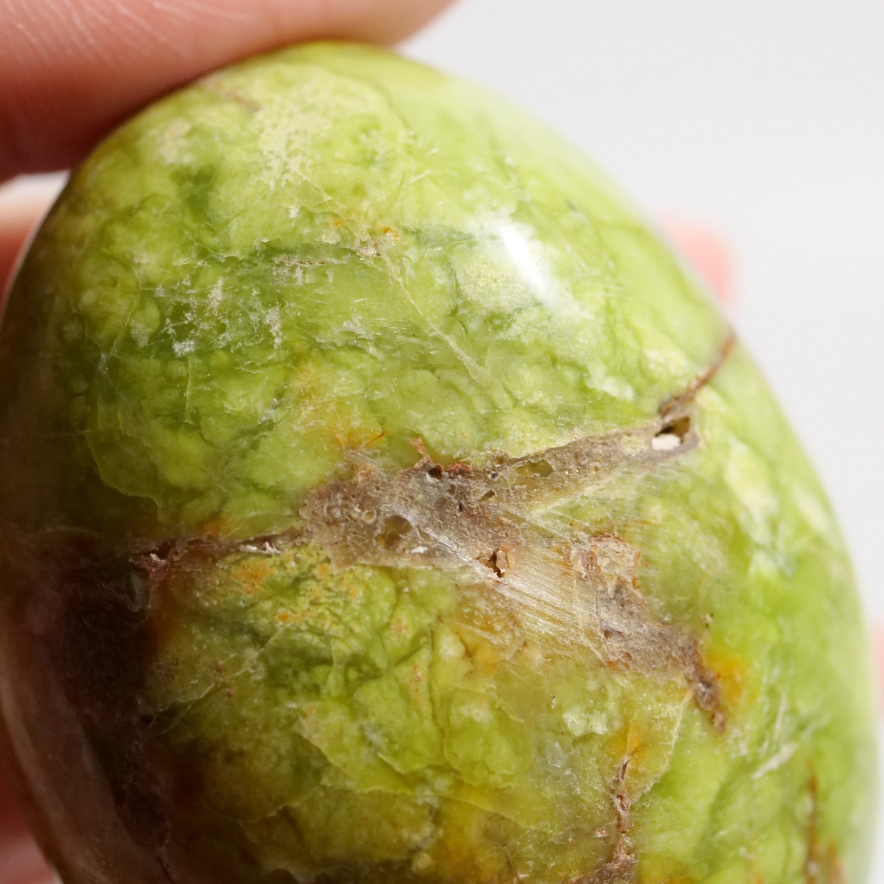 グリーンオパール / パーム 握り石