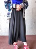 Vintage Black Silk Chiffon Skirt