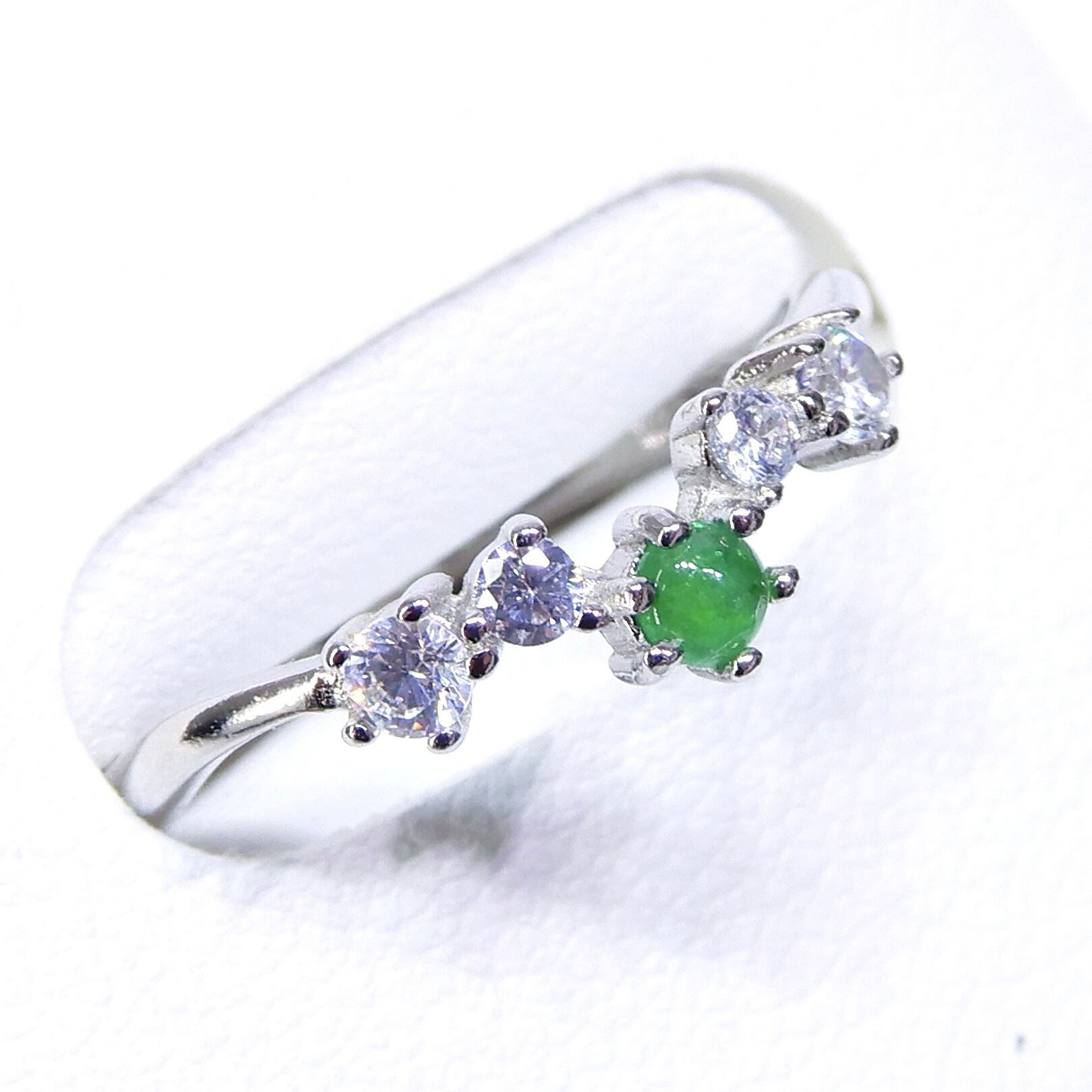 リング♦︎エメラルド♦︎WGカラー《0138》